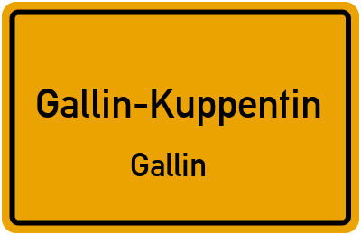 Straßenverzeichnis Gallin-Kuppentin Gallin