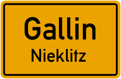 Straßenverzeichnis Gallin Nieklitz