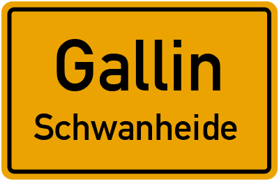 Straßenverzeichnis Gallin Schwanheide
