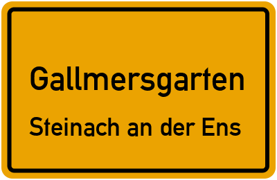 Straßenverzeichnis Gallmersgarten Steinach an der Ens
