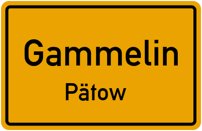 Straßenverzeichnis Gammelin Pätow