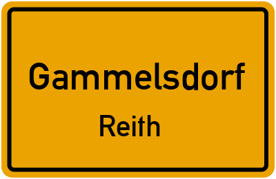 Ortsschild Gammelsdorf Reith