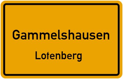 Straßenverzeichnis Gammelshausen Lotenberg