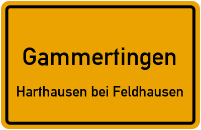 Straßenverzeichnis Gammertingen Harthausen bei Feldhausen