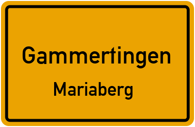 Straßenverzeichnis Gammertingen Mariaberg