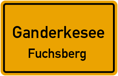 Straßenverzeichnis Ganderkesee Fuchsberg