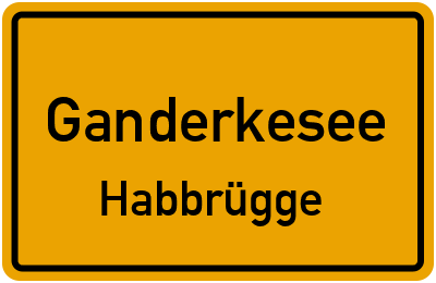 Straßenverzeichnis Ganderkesee Habbrügge