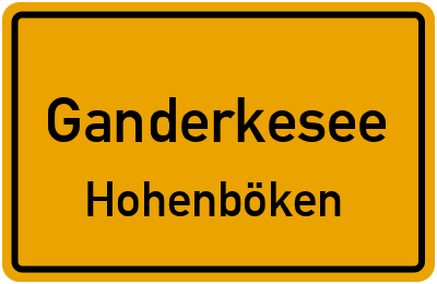 Straßenverzeichnis Ganderkesee Hohenböken