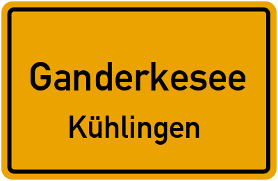 Straßenverzeichnis Ganderkesee Kühlingen