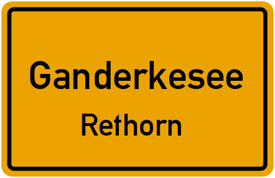 Straßenverzeichnis Ganderkesee Rethorn