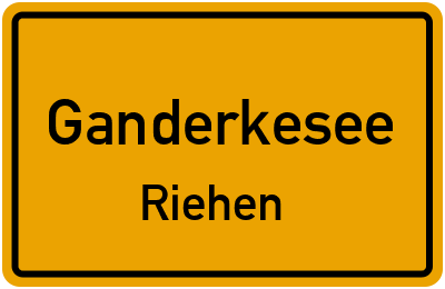Straßenverzeichnis Ganderkesee Riehen