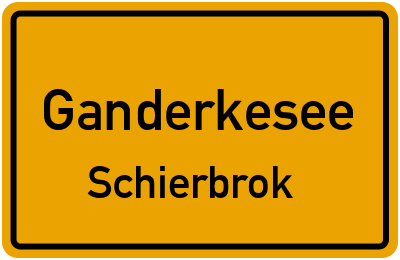 Straßenverzeichnis Ganderkesee Schierbrok