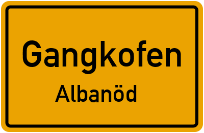 Straßenverzeichnis Gangkofen Albanöd