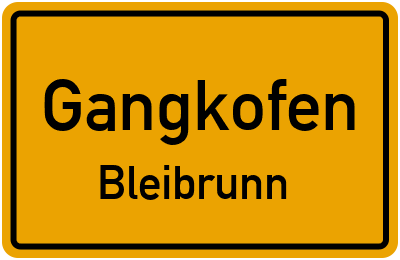 Straßenverzeichnis Gangkofen Bleibrunn