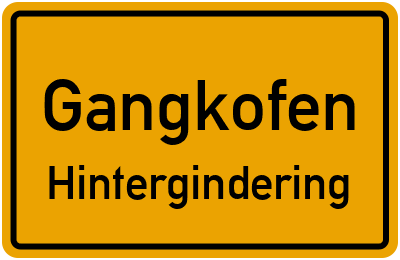 Straßenverzeichnis Gangkofen Hintergindering