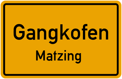 Straßenverzeichnis Gangkofen Matzing