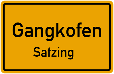 Straßenverzeichnis Gangkofen Satzing