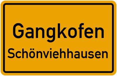 Ortsschild Gangkofen Schönviehhausen