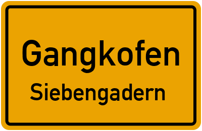 Straßenverzeichnis Gangkofen Siebengadern