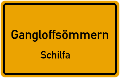 Straßenverzeichnis Gangloffsömmern Schilfa