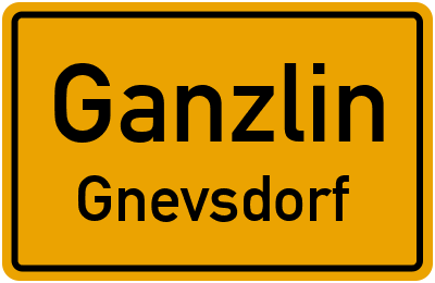 Straßenverzeichnis Ganzlin Gnevsdorf