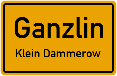 Straßenverzeichnis Ganzlin Klein Dammerow