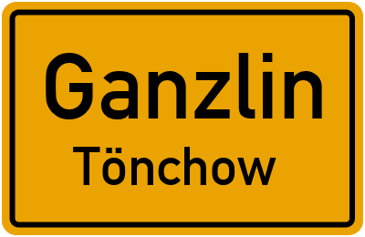 Straßenverzeichnis Ganzlin Tönchow