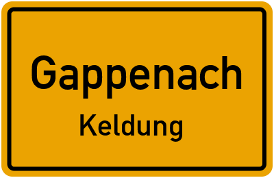Straßenverzeichnis Gappenach Keldung