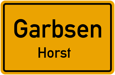 Ortsschild Garbsen Horst