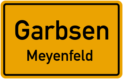 Ortsschild Garbsen Meyenfeld