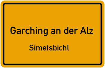 Straßenverzeichnis Garching an der Alz Simetsbichl