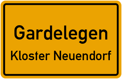 Straßenverzeichnis Gardelegen Kloster Neuendorf