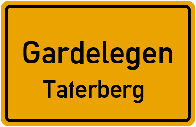 Straßenverzeichnis Gardelegen Taterberg