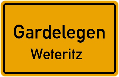 Straßenverzeichnis Gardelegen Weteritz