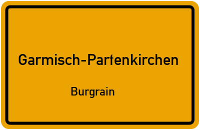 Straßenverzeichnis Garmisch-Partenkirchen Burgrain
