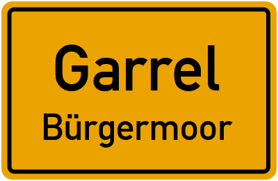 Straßenverzeichnis Garrel Bürgermoor