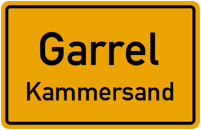 Straßenverzeichnis Garrel Kammersand