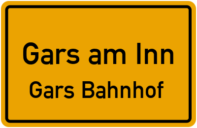 Straßenverzeichnis Gars am Inn Gars Bahnhof
