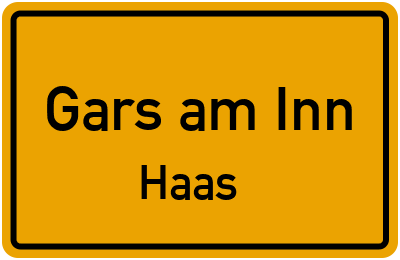 Straßenverzeichnis Gars am Inn Haas