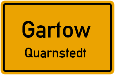 Straßenverzeichnis Gartow Quarnstedt