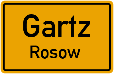 Straßenverzeichnis Gartz Rosow