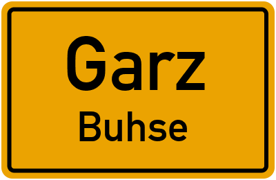 Straßenverzeichnis Garz Buhse