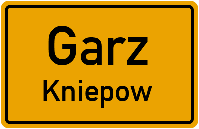 Straßenverzeichnis Garz Kniepow