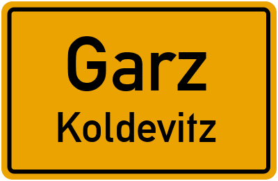 Straßenverzeichnis Garz Koldevitz