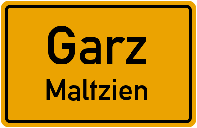 Straßenverzeichnis Garz Maltzien