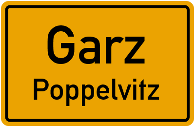 Straßenverzeichnis Garz Poppelvitz