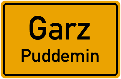 Straßenverzeichnis Garz Puddemin