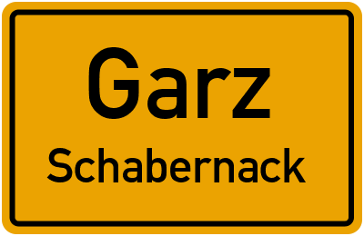 Straßenverzeichnis Garz Schabernack