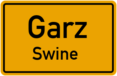 Straßenverzeichnis Garz Swine