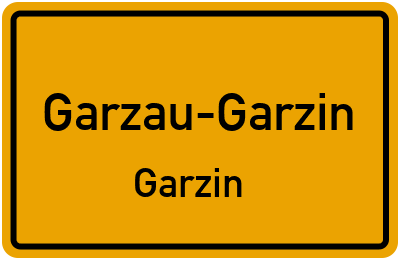 Straßenverzeichnis Garzau-Garzin Garzin